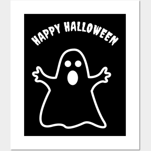 Happy Halloween Boo Ghost Posters and Art